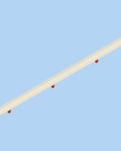 Drnkr 10ft l/support l/cups 20@6in red 4078